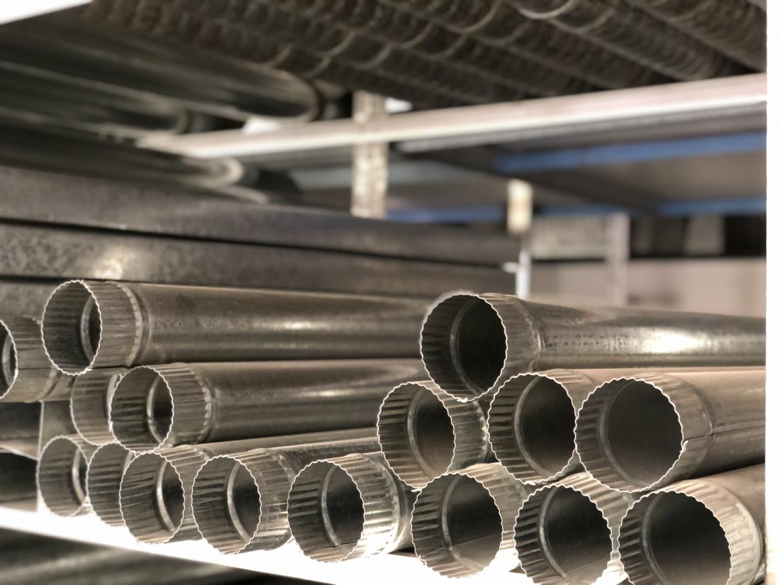 Caños galvanizados de 3" (75mm Diámetro)